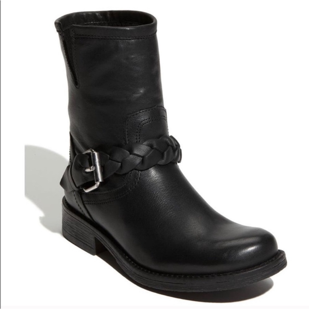 Steve Madden flair ankle boots short Moto combat size 10